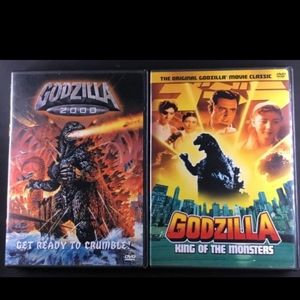 Godzilla King of the Monsters 2002 & Godzilla 2000 - DVD Bundle lot